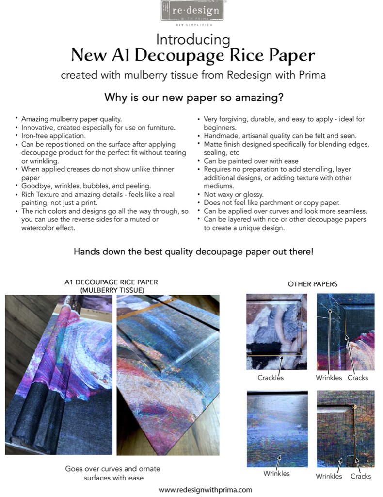 Redesign Decoupage Décor Tissue Paper A1 - Family Moment