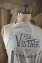 Apron - Vintage paint logo - linen color