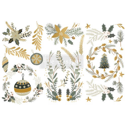 Decor Transfers® - Holiday Spirit	3 sheets, 6&quot;x12&quot;