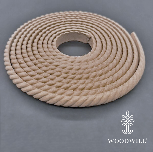 Wood Carved Flexible Trimm~ 215cm. X 0.8cm.