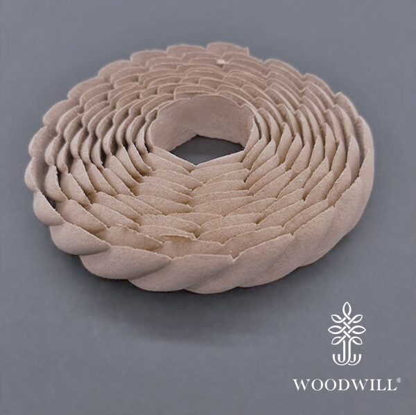 Wood Carved Flexible Trimm~ 215cm. X 1.5cm.