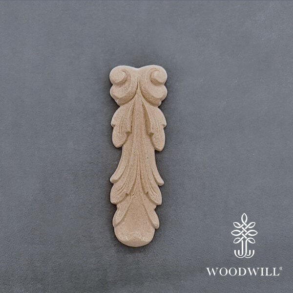 Wood Carved Decorative Column / Pillar 12cm. X 4cm