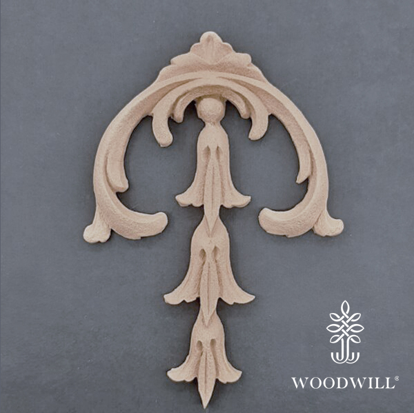  Wood Carved Decorative Decorative Center 13cm. Χ 9 cm