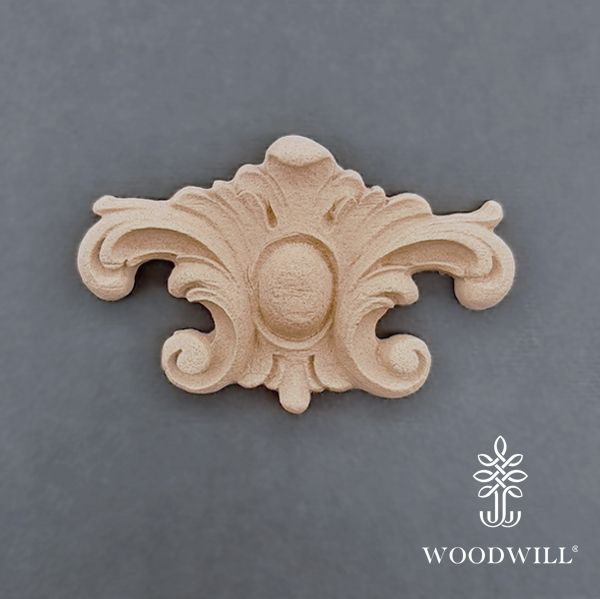 Wood Carving Decorative Center 7.9cm. X 5cm
