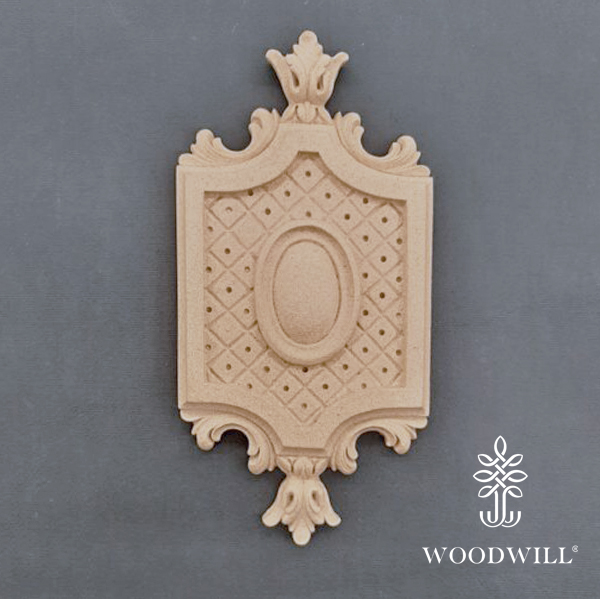 Wood Carved Decorative Thyroid 20cm. X 10cm