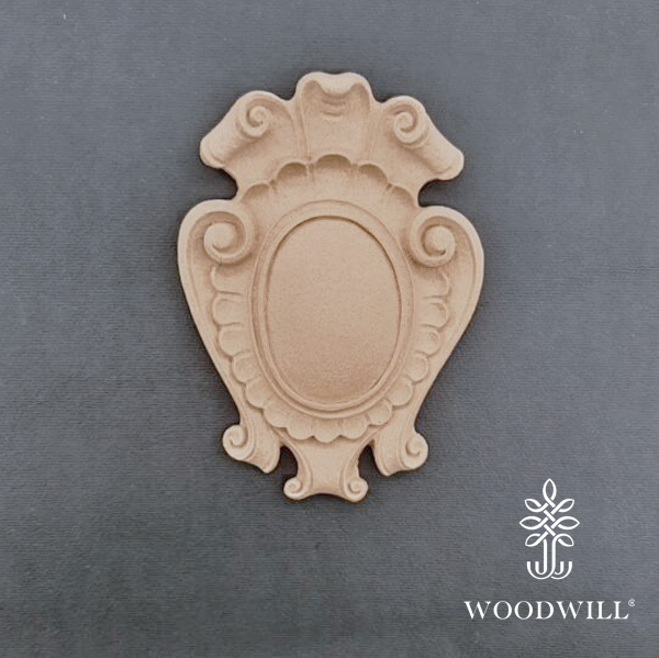 Wood Carved Decorative Thyroid 12cm. Χ 9cm