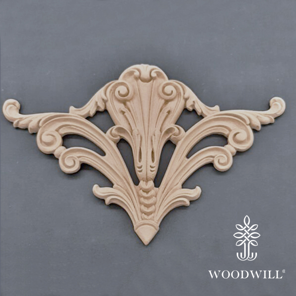 Wood Carving Decorative Corner 17 cm x 27 cm
