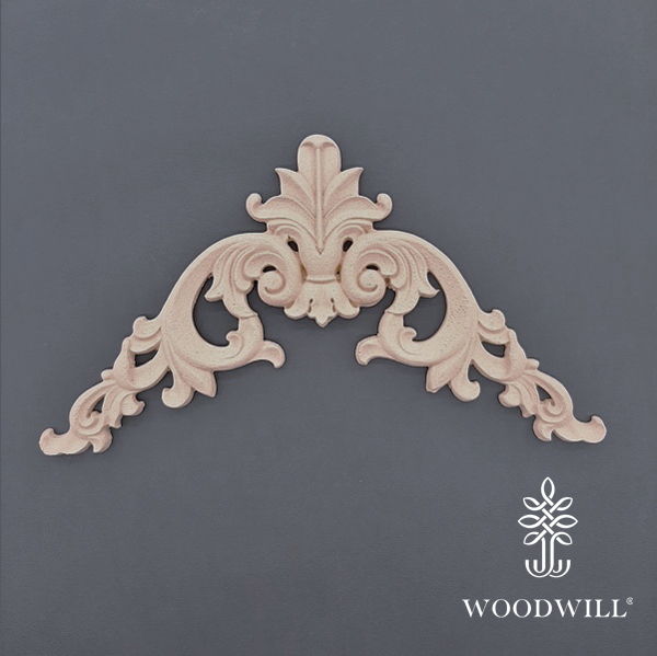 Wood Carving Decorative Corner 27cm x 14cm