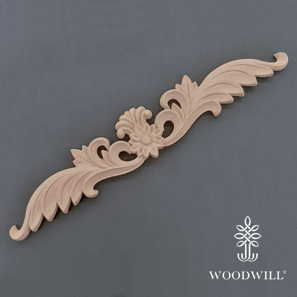 Wood Carving Decorative Center 24cm X 4cm