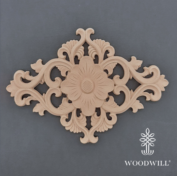 Wood Carving Decorative Center 20.5cm x 14cm