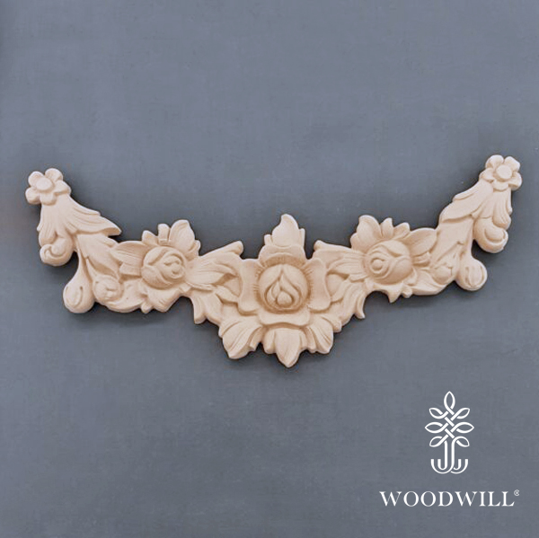 Wood Carved Decorative Garland 36.5cm. X 15cm