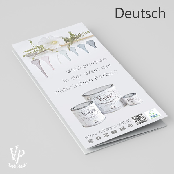 DE: Brochure - Flyer - Vintage Paint - Deutsch 25 stück