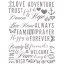 Redesign Décor Transfers® - Words to Live By - size 55,88 cm x 76,20 cm