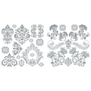 [672975863296] Hokus Pokus - Rococo - Silver - 2 Pieces