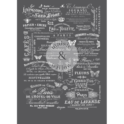 Maisie &amp; Willow Transfers - Delightful Labels - 3 sheets, total design size 40,64 cm x 58,42 cm, Rub-on