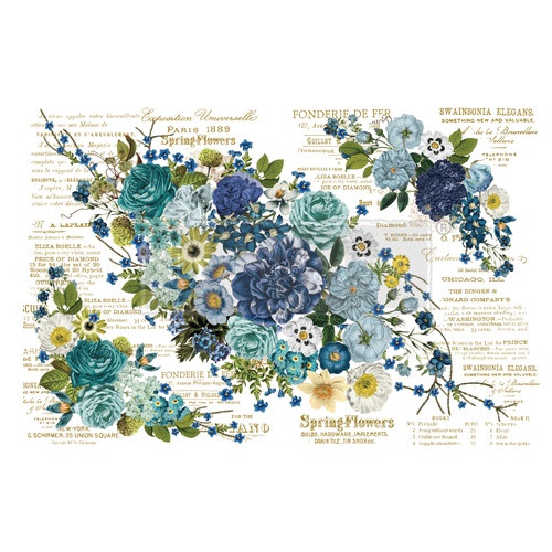 Redesign Décor Transfers® - Cosmic Roses - size 111,76 cm x 76,20 cm, 6 sheets