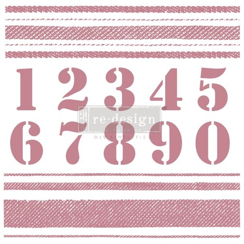 Redesign Decor Clear-Cling Stamps - Stripes - 30,48 cm x 30,48 cm