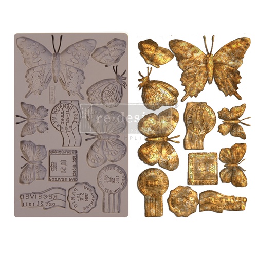 Redesign Décor Moulds® - Butterfly In Flight - 1 pc, 12,7 cm x 20,32 cm, 8 mm thickness