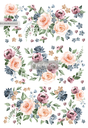 Redesign Décor Transfers® - Watercolor Bloom - 3 sheets, design size 60,96 cm x 88,90 cm