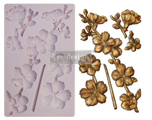 Redesign Décor Moulds® - Botanical Blossoms - 1 pc, 12,7 cm x 20,32 cm, 8 mm thickness