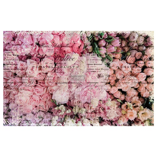 Découpage Décor Tissue Paper - Flower Market - 2 sheets (19&quot; x 30&quot;)