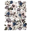 [655350641719] Redesign Décor Transfers® - Dark Floral - Total sheet size 60,96 cm x 88,90 cm, cut into 3 sheets