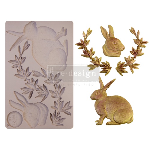 Redesign Décor Moulds® - Meadow Hare - 1 pc, 12,7 cm x 20,32 cm, 8 mm thickness