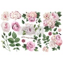 [655350653484] Redesign Décor Transfers® - Delicate Roses - 3 sheets, 15,24 cm x 30,48 cm