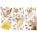 [655350653514] Redesign Décor Transfers® - Fairy Flowers - 3 sheets, 15,24 cm x 30,48 cm