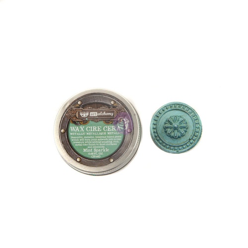 [655350966751] Finnabair - Metallique Wax - Mint Sparkle - 20 ml