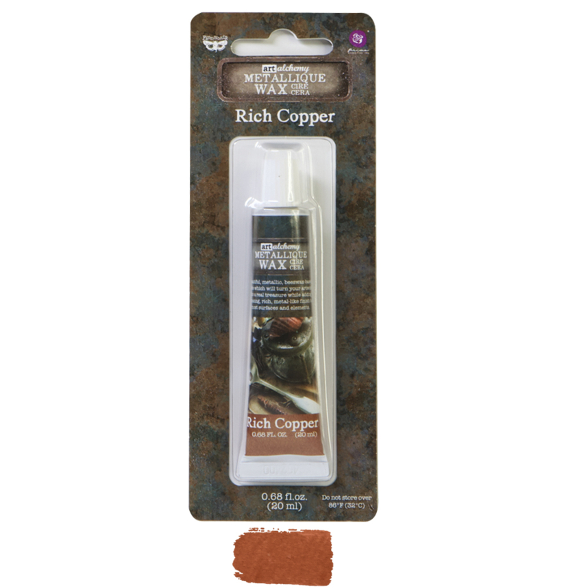 [655350963989] Art Alchemy - Metallique Wax - Rich Copper - 1 tube, 20 ml