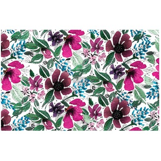 Découpage Décor Tissue Paper - Watercolor Flora - 2 sheets (19" x 30")