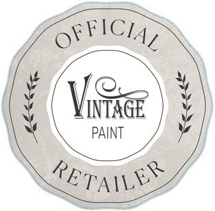 Retailer shop window Sticker (2) double sided 25 cm Vintage Paint Beige