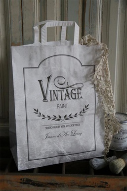 Paper Shopping Bag Vintage Paint - 26 liter