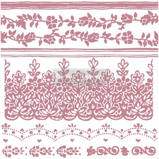 Redesign Decor Stamp - Floral Borders