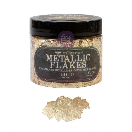 [655350968816] Art Ingredients - Metal Flakes - Gold - 1 jar, total weight 30g including container