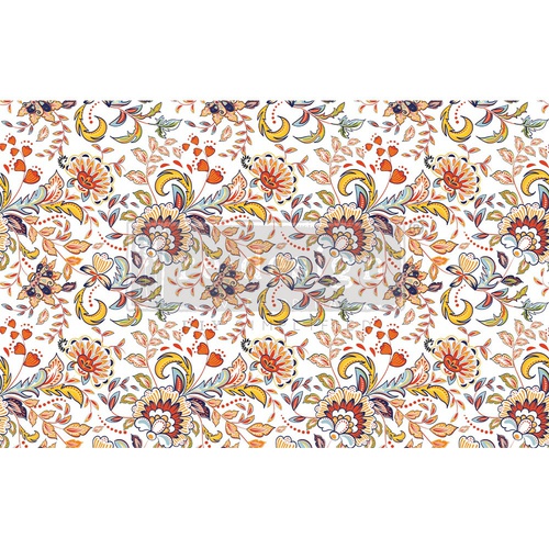 [655350655686] Découpage Décor Tissue Paper - Tangerine Spring - 1 sheet, 48,25 cm x 76,20 cm