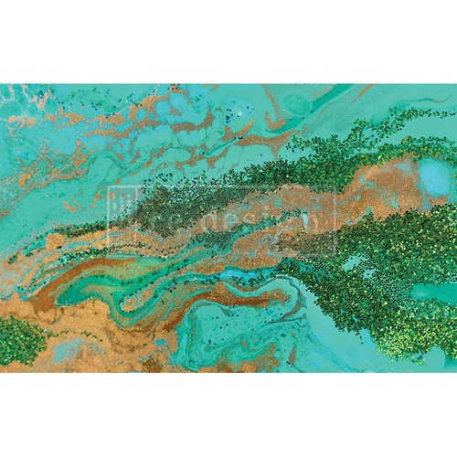 [655350655761] Découpage Décor Tissue Paper - Patina Copper - 1 sheet, 48,25 cm x 76,20 cm
