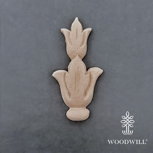 [800124] Wood Carved Decorative Column / Pillar 6cm. x 3 cm
