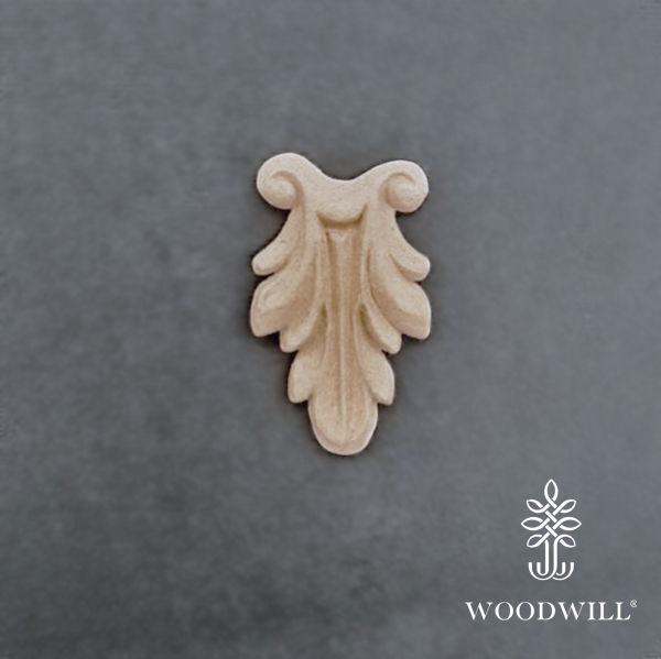 [800127] Wood Carved Decorative Column / Pillar 5cm. x 3 cm