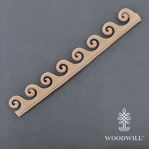 [800154] vWood Carving Decorative Braid 17cm. X 2.6cm