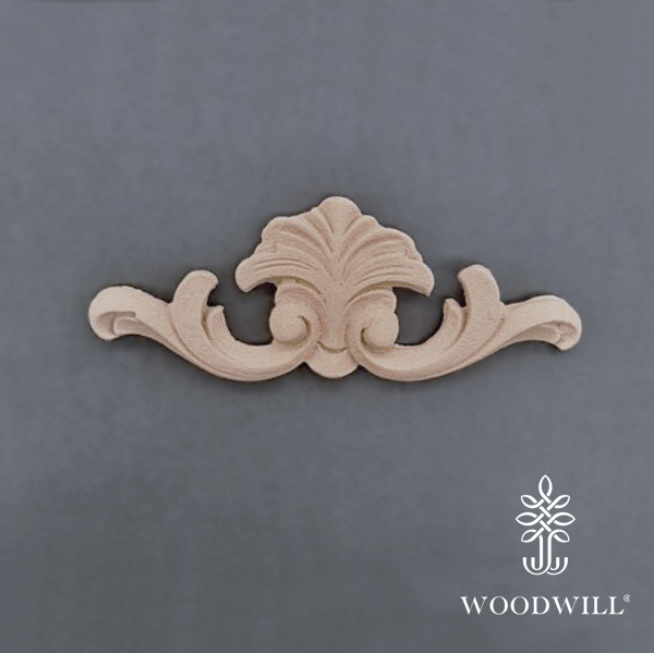 [800381] Wood Carving Decorative Center 15cm. X 5cm