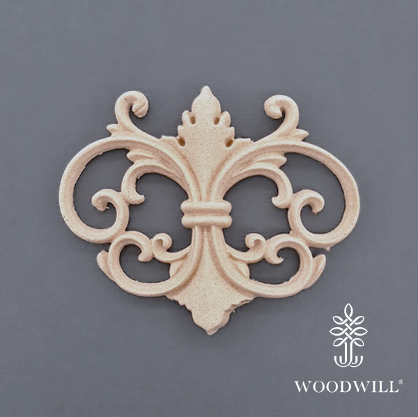 [801234] Wood Carving Decorative Center 7cm. X 6cm