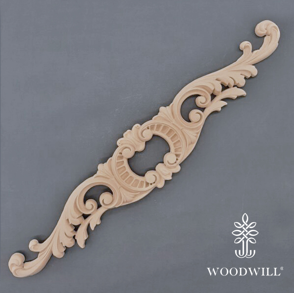 [801257] Wood Carving Decorative Center 61cm. X 12cm