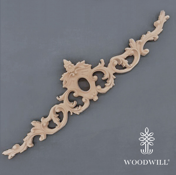 [801258] Wood Carving Decorative Center 65cm. X 15cm
