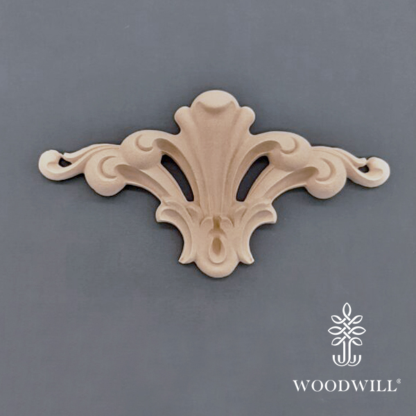 [801299] Wood Carving Decorative Center 23.5cm. X 12cm