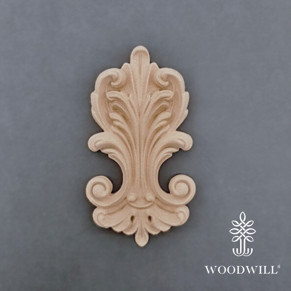 [801357] Wood Carved Decorative Column / Pillar 10cm. X 6cm