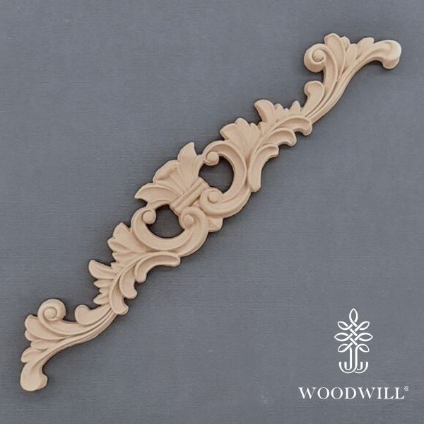 [801370] Wood Carving Decorative Center 33 cm x 6 cm