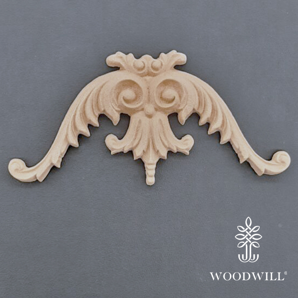 [801379] Wood Carving Decorative Corner 9cm. X 18cm