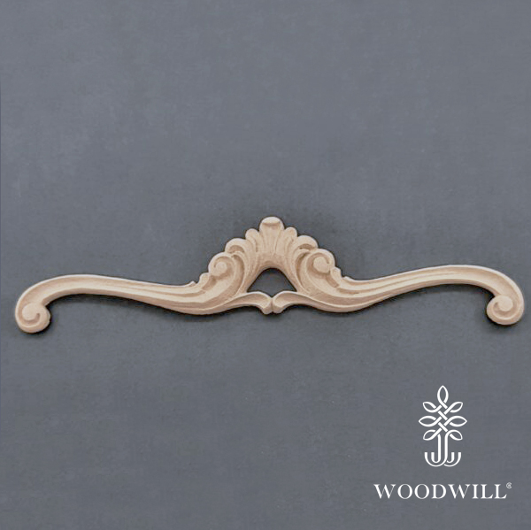 [801417] Wood Carving Decorative Center 20.5 cm x 4.5 cm